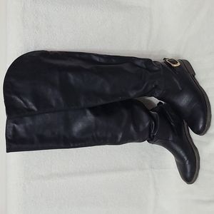 Just Fab sz 8 Black over the knee boots